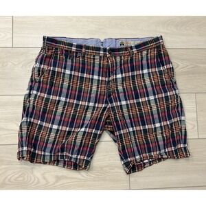 Polo Ralph Lauren India Madras Plaid Cotton Chino Shorts Classic 9" Men Size 36
